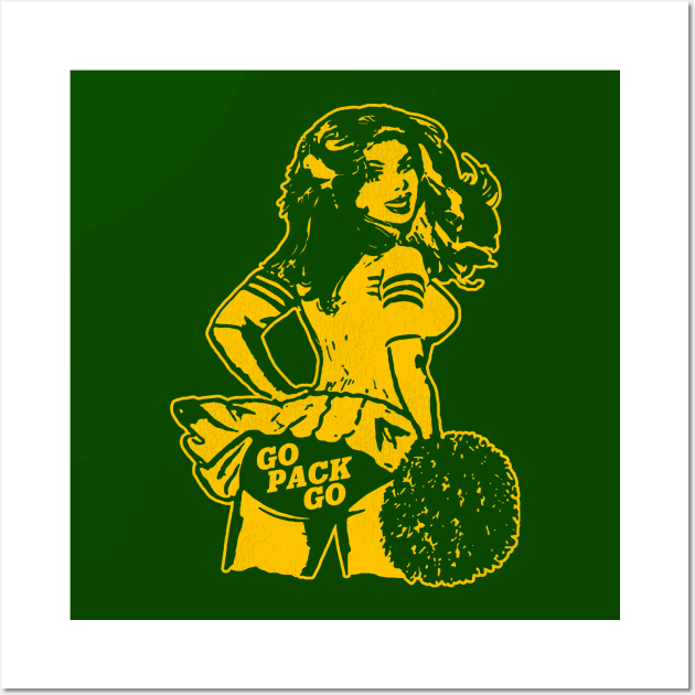 Green Bay Cheerleader Wall Art by darklordpug